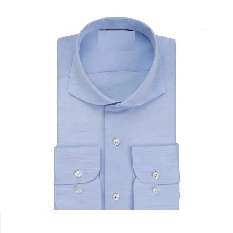 OEM MTM сшитой на заказ с длинным рукавом в клетку хлопчатобумажные мужские рубашки свободного покроя полосатый Формальные смокинг рубашки для мужчин