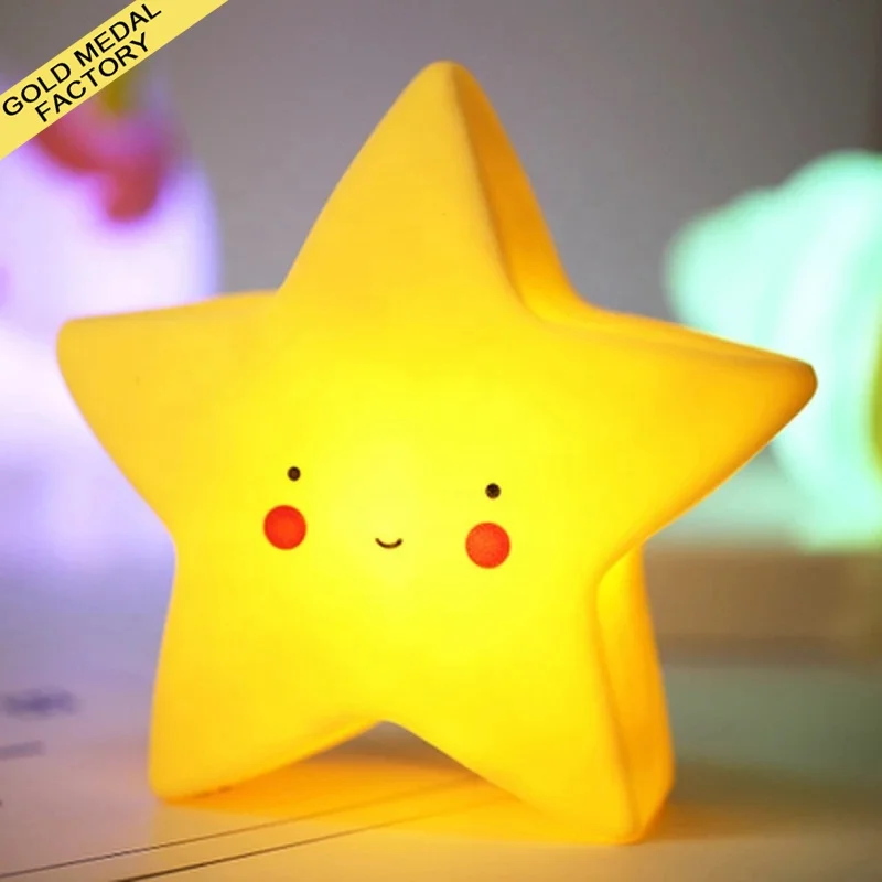 Night Light LED Star Shape Indoor Kawaii Lamp Estrellas Luz Bedroom Kids Living Room Decoration LED Night Lights