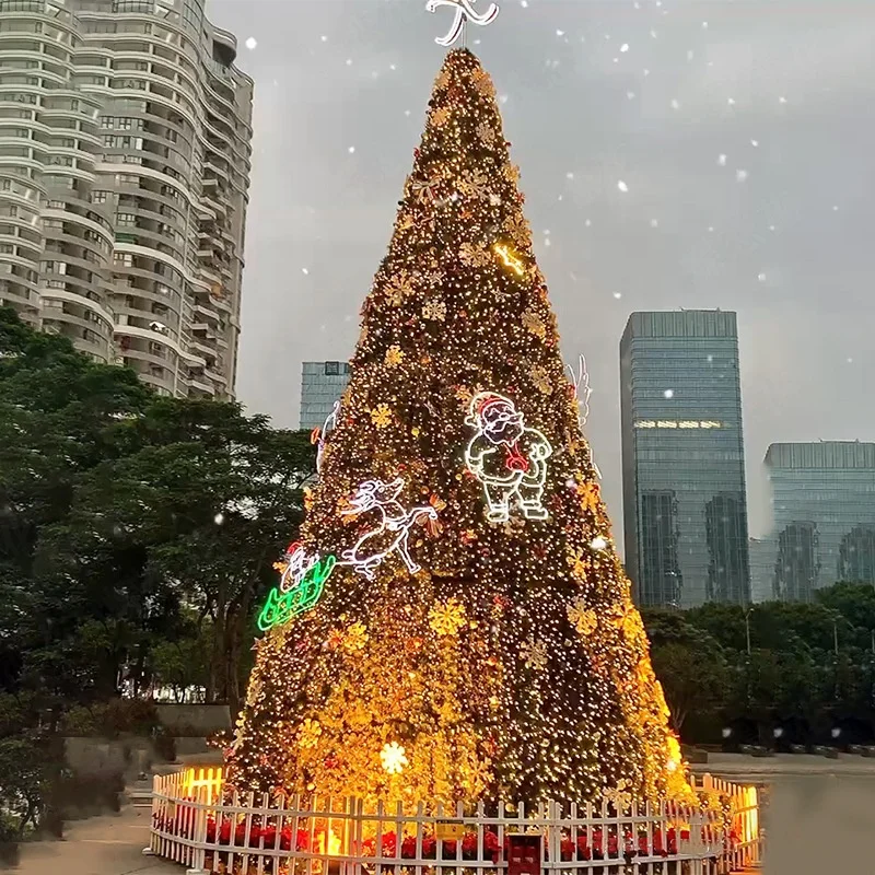 Wholesale Height 7m 8m 9m 10m Giant Commercial  Christmas Tree Outdoor Holiday Decorations
