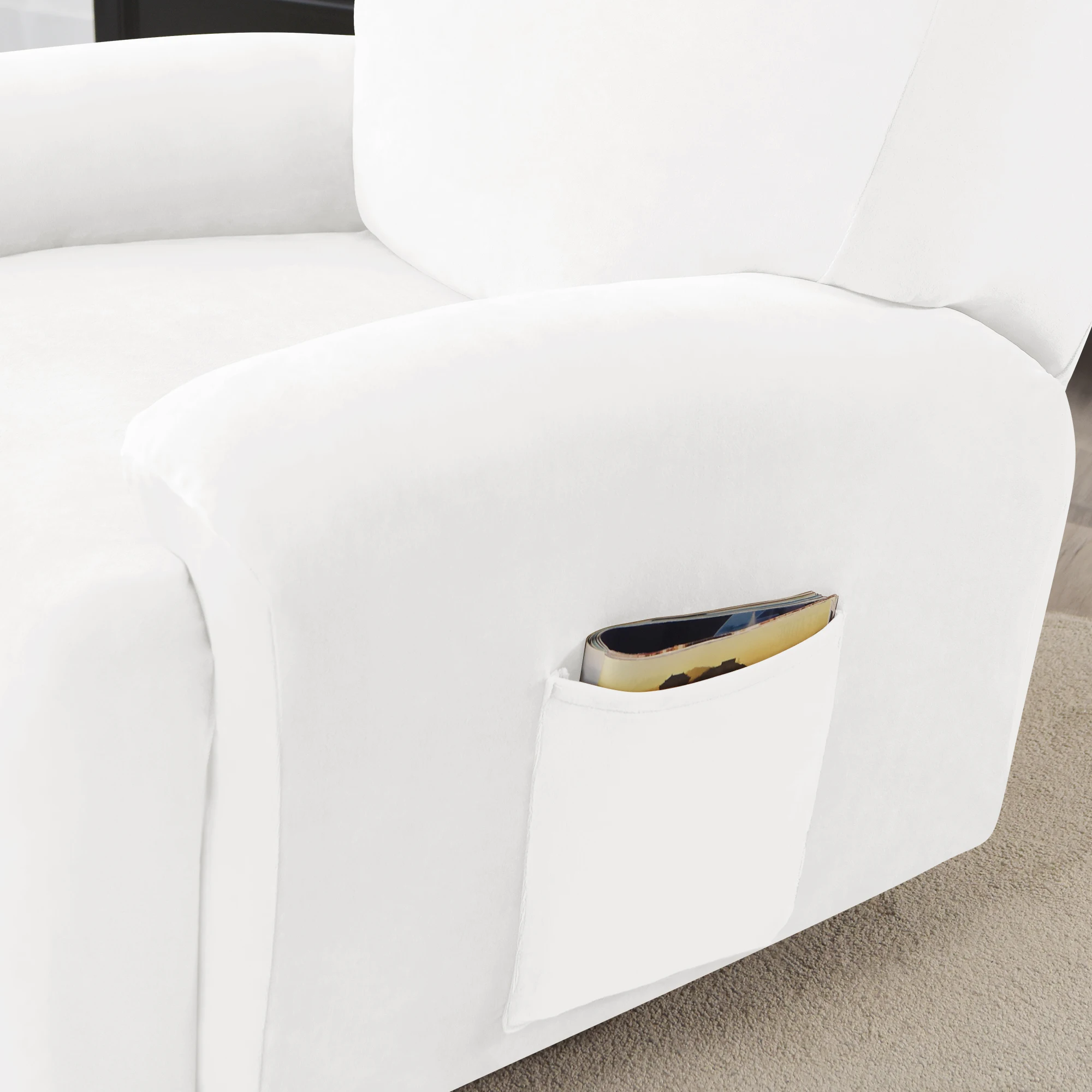 Amazon Velvet Love 1 Seat Recliner Form Fitted Sofa Cover Sofa Slipcover Sectional Sofa Protect Furniture Fits Most of Recliner