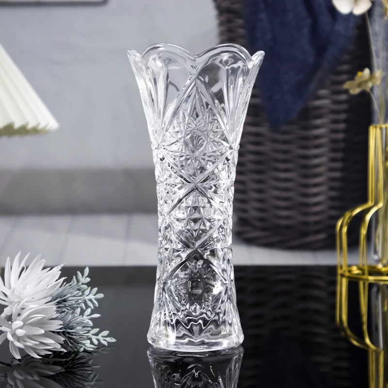 Home Office Decorative Factory Wholesale Vintage Tall Custom Glass Crystal Vases