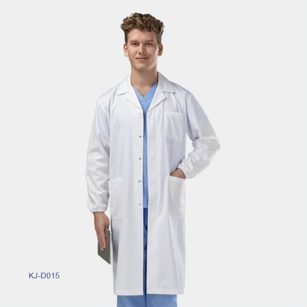 stretch spandex soft fabric fashionable lab coat uniform set for medical hospital wear