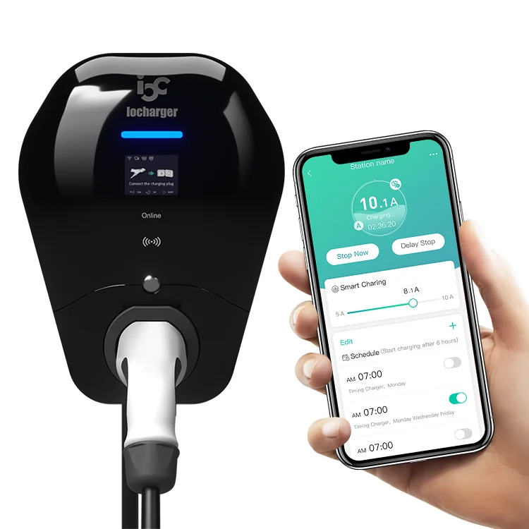 Зарядное устройство iocharger для дома и автомобиля тип 2 32 А 7 кВт OCPP smart Wallbox 22 зарядное