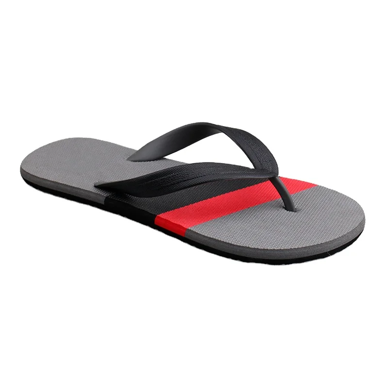 Wholesale Summer PVC Strap Plastic Sole Beach Slippers Men Flip Flops