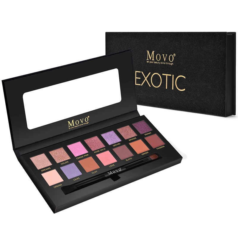 Eye Cosmetics 14 Colors Eye Shadow Makeup Pallet Shimmer Glitter Eyeshadow Powder Palette with Brush Gift Set