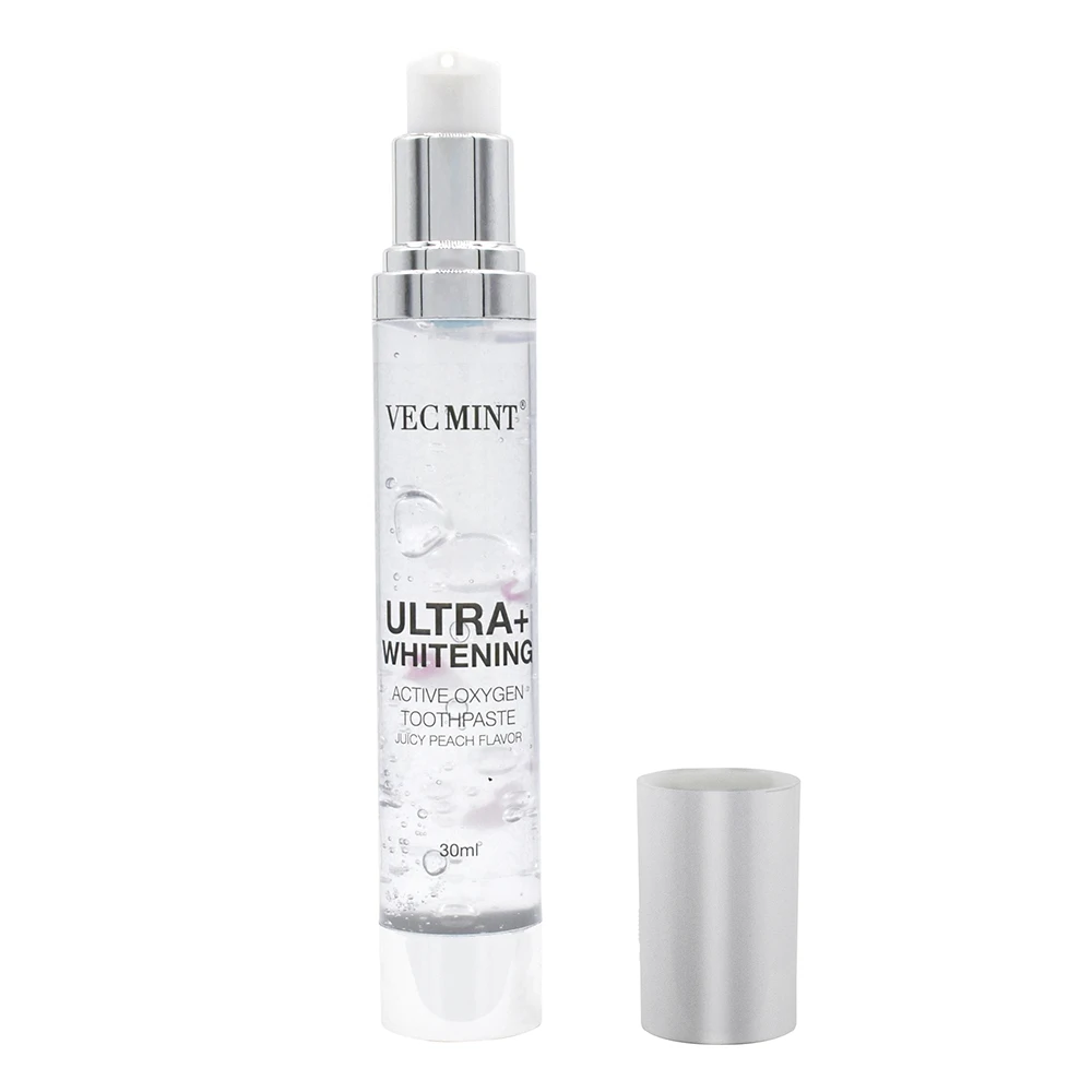 30ml Carbomer Toothpaste With Airless Bottle Smooth Toothpaste For Clean, Controlled Application And Freshness