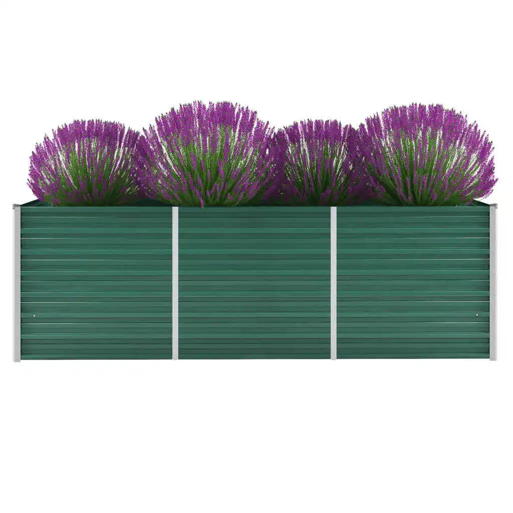 R045 240x80x77cm Garden Raised Bed Big Steel Box Outdoor Metal Gardening Planter Pots Fruit Flowers