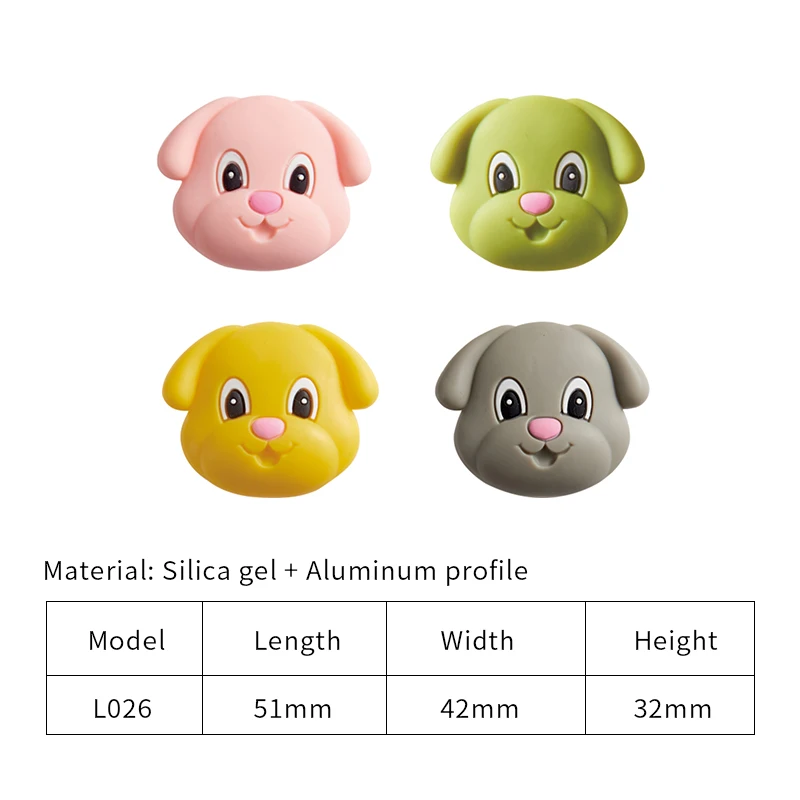 Customized Logo Pair Cute Children Wardrobe Drawer Handles Knobs Drawer Handles For Kids
