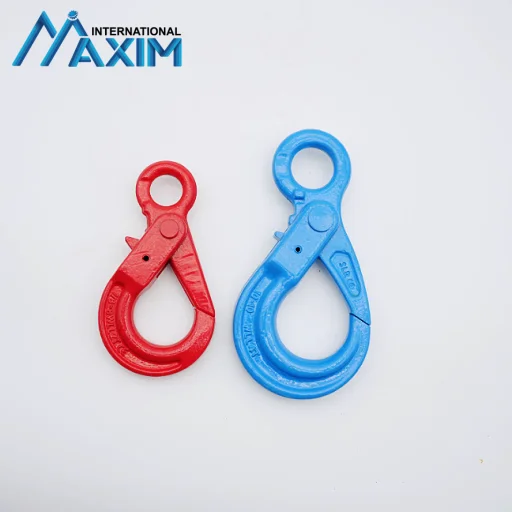 G80 Alloy Chain Fittings Eye Self Locking Hook