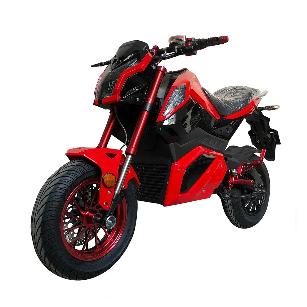 Bjane 72v 2000w Electric Motorcycle Eec Coc Approve Electric Scooter Full Suspension Citycoco