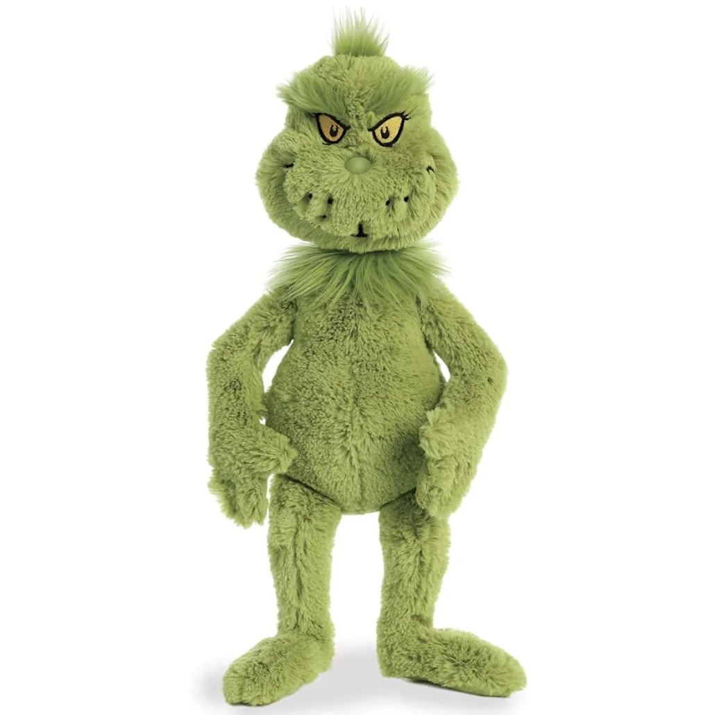 Grinch Stuffed Animal Plush Toy Doll Plush Toy Stuffed Animal Toy Collective Doll Christmas Decoration Gifts for Kids Boys Girls