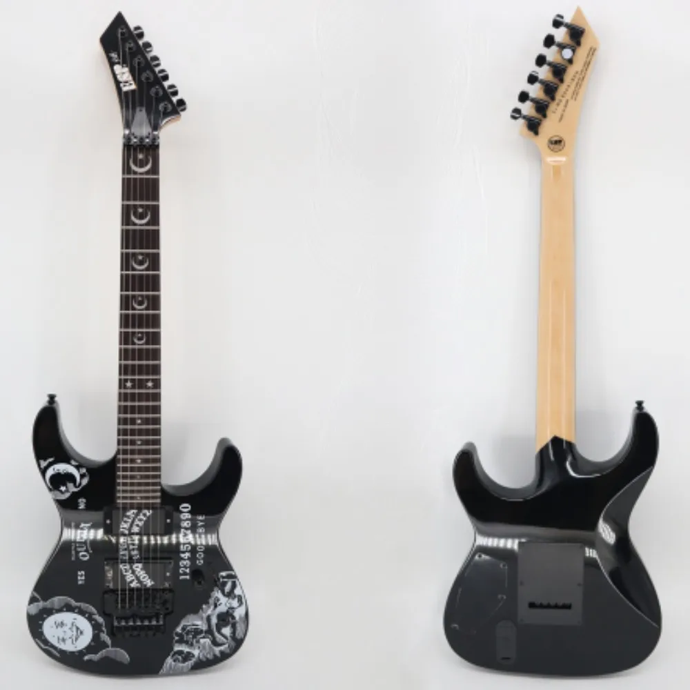 Top Quality ESP Custom Shop KH-2 Quija Kirk Hammett Cynthia Black Electric Guitar