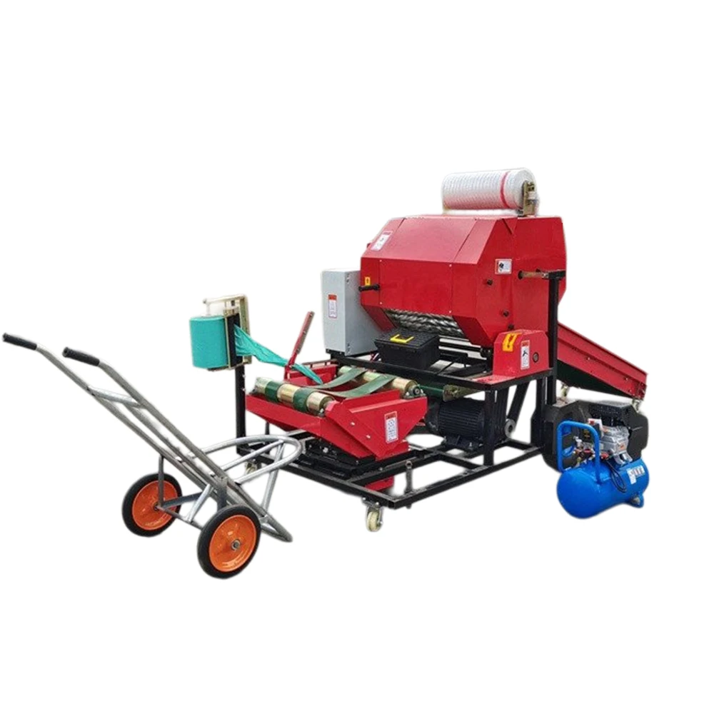 Baling and Wrapping Machine Agricultural Corn Straw Baler Easy to Operate Is Also Called
