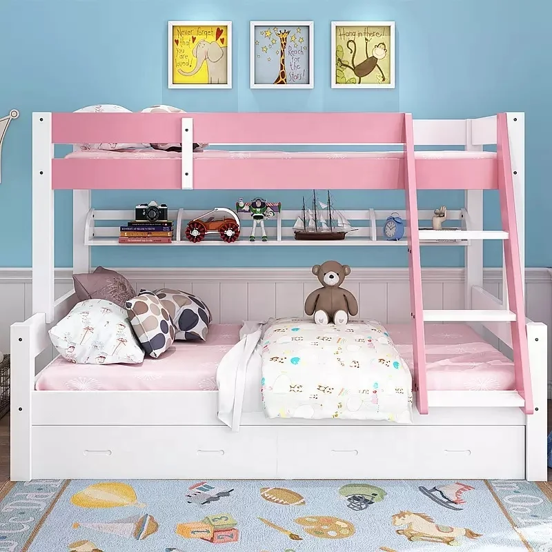 Baby Crib Cot Bedroom Furniture Baby Cribs Infant Cartoon Bed Kids Loft Bed Kids Bunk Bed With Slide