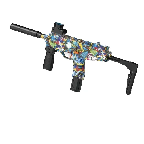 MP9 Unisex Electric Gift Toy New Design Splatter Gel Soft Plastic Material Water Bullet Shooting Fun Adults Models M416 AK M4