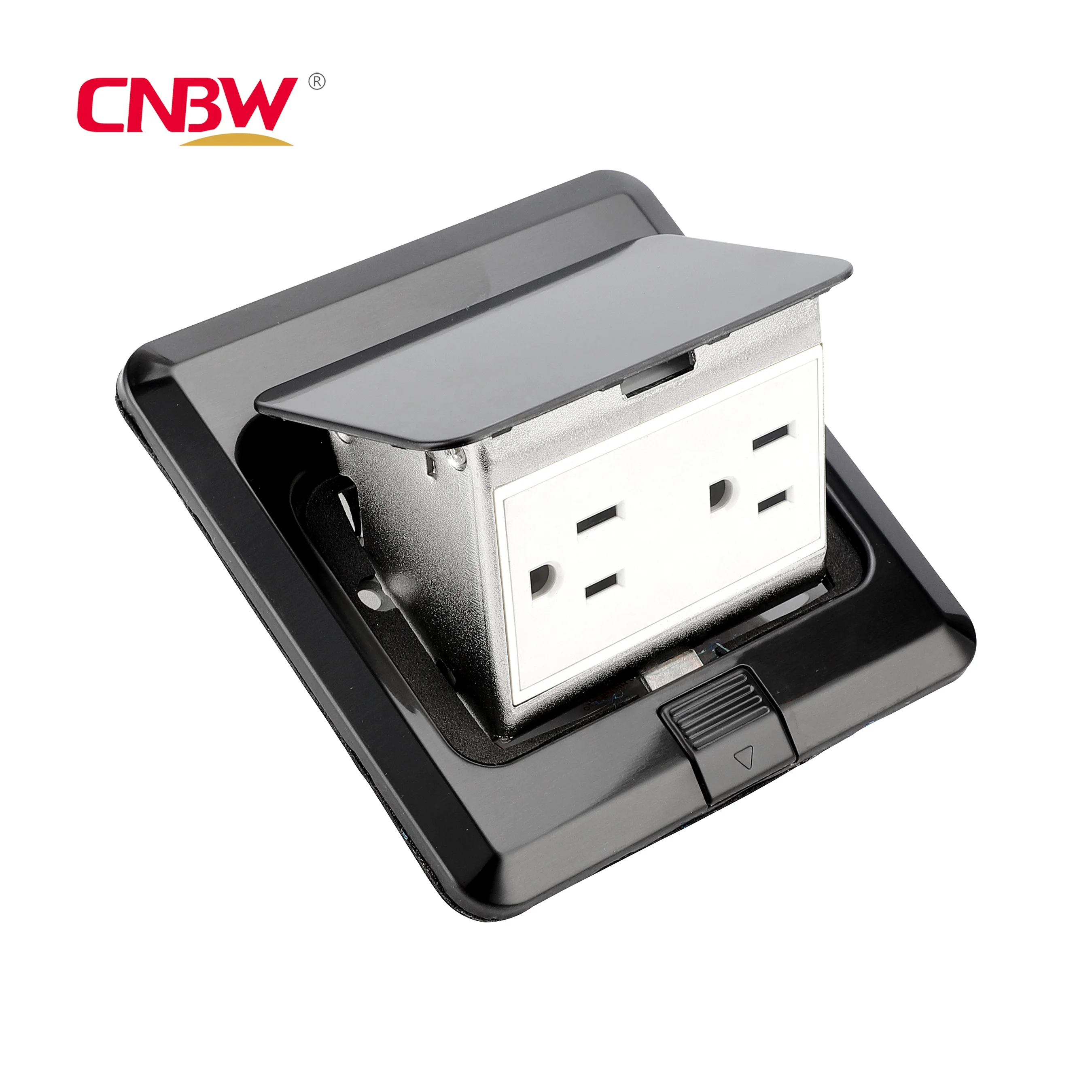 American standard stainless floor receptacle outlet box us type 20A stainless steel floor receptacle