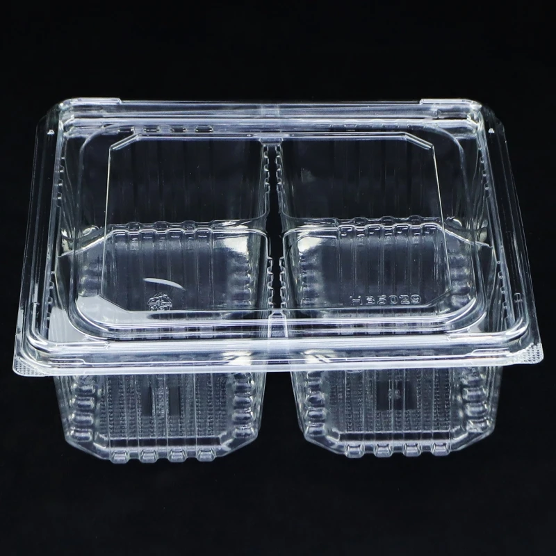 Rectangular Box Bakery Food Packing Small Pastry Cake Box Sandwich Box with Plastic Clear Lids