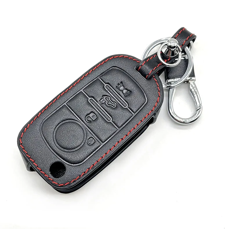 Case leather Key Cover Car Key Holder Keychain for FIAT Tipo Toro Freedom 500X Doblo Argo Nuovo Grazie Remote Shell 4 Buttons