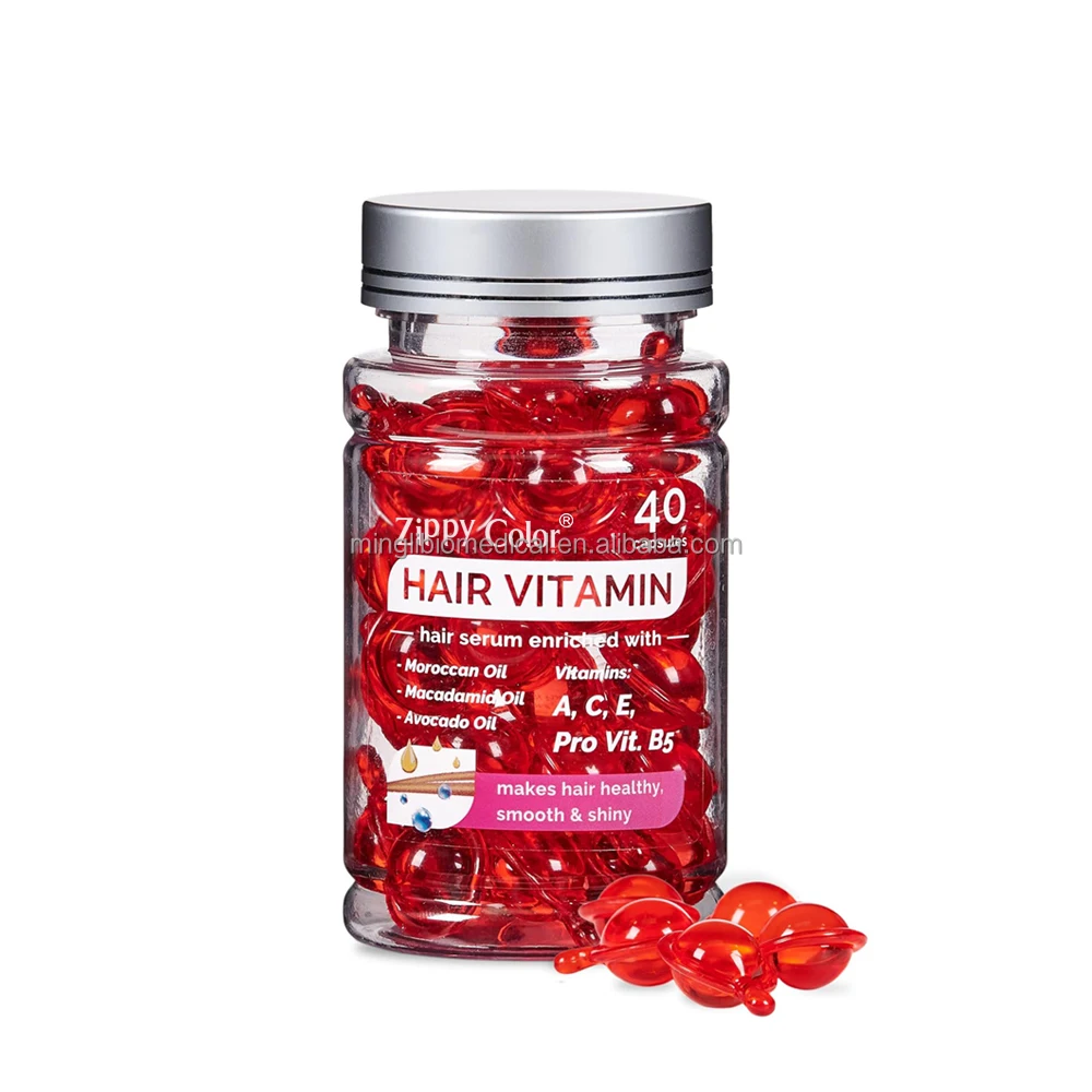 Professional Hair Capsules Vitamin Herbal Extract Hair Vitamin Capsules Factory Price Hot Sale Organic Hair Oil