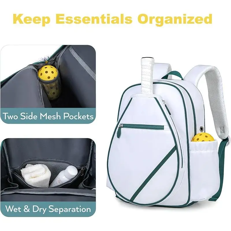 Hot Sale Tennis Pick Ball Backpack Customizable Outdoor Sports Accessories Badminton Backpack Racquet Sport Bag