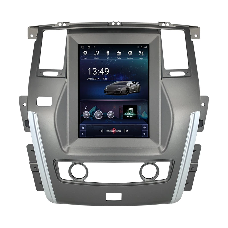 Автомобильный Android 12 радио плеер для Nissan Patrol Y62 2010 - 2020 мультимедийный видео GPS навигация Tesla Style вертикальный экран