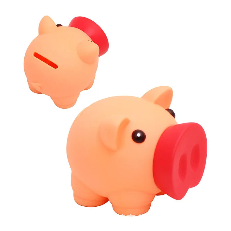 2023Hot sale plastic money saving bank mini cute piggy coin bank for kids