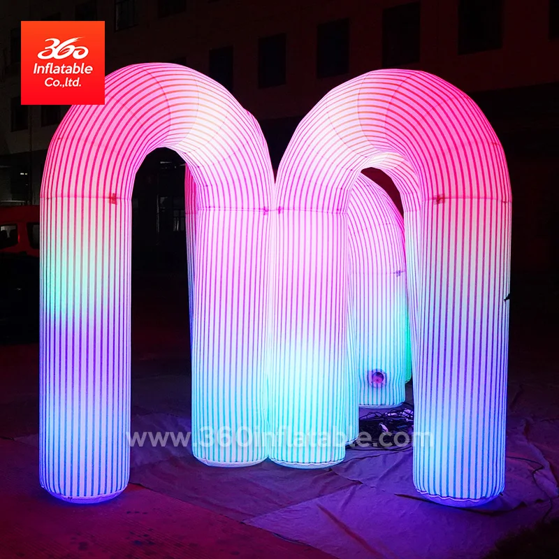 Good price outdoor wedding party decoration blow up archway  inflables advertising inflatable RGB led lighted arches