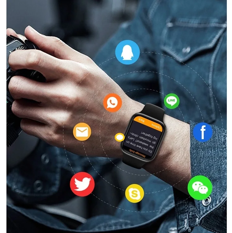 Heart Rate Body Temperature Sleep Watch Series 5 6 Hw 22 Pro Smart Watch Hw22 Pro Hw22Pro Smartwatches