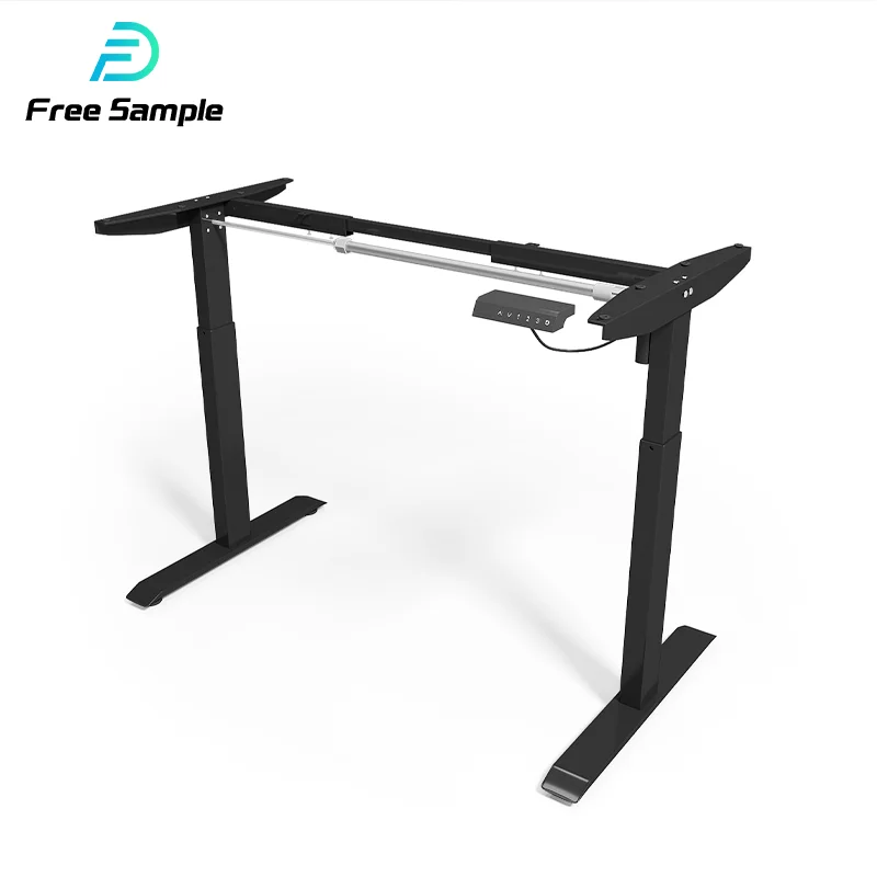 Yz High Quality Office Modern Electric Adjustable Folding Compute Table Metal Frame standing desk table