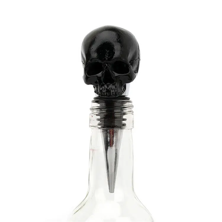 Halloween Cranium Bottle Stoppers Cool Skulls Wine Stopper Reusable Liquor Beverage Wine Bottle Stopper