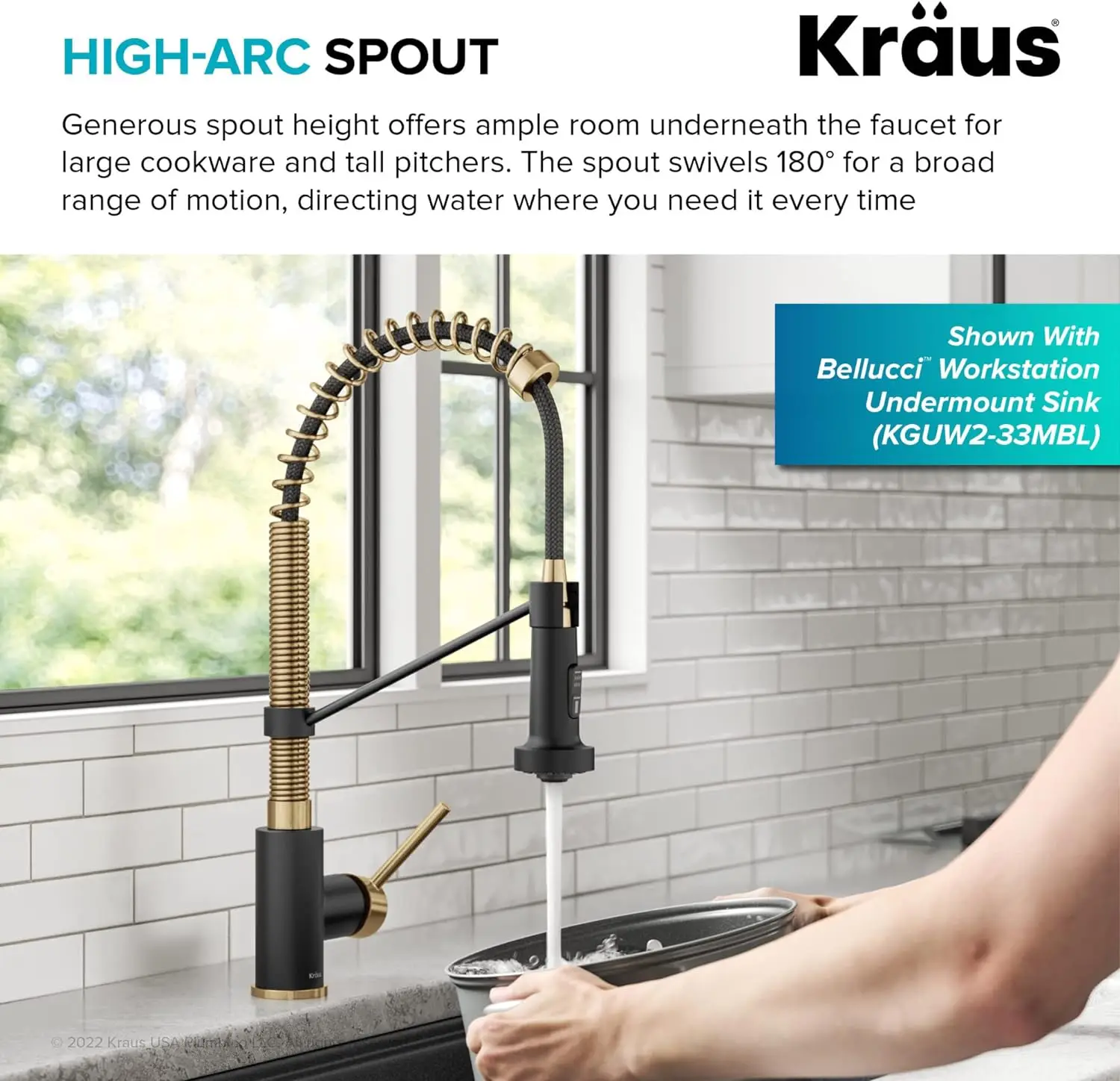 Single Handle Commercial Style Pull-Down Kitchen Faucet with Dual Function Sprayer