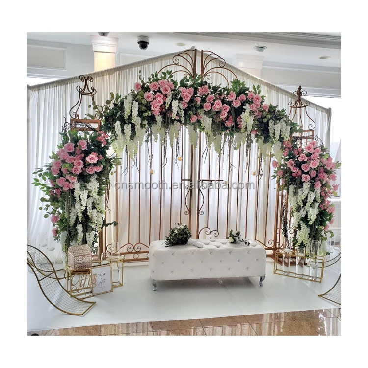 Wedding Decorations Latest Iron Door Arch Garden Arch/ Wedding Party Gate Stage Background