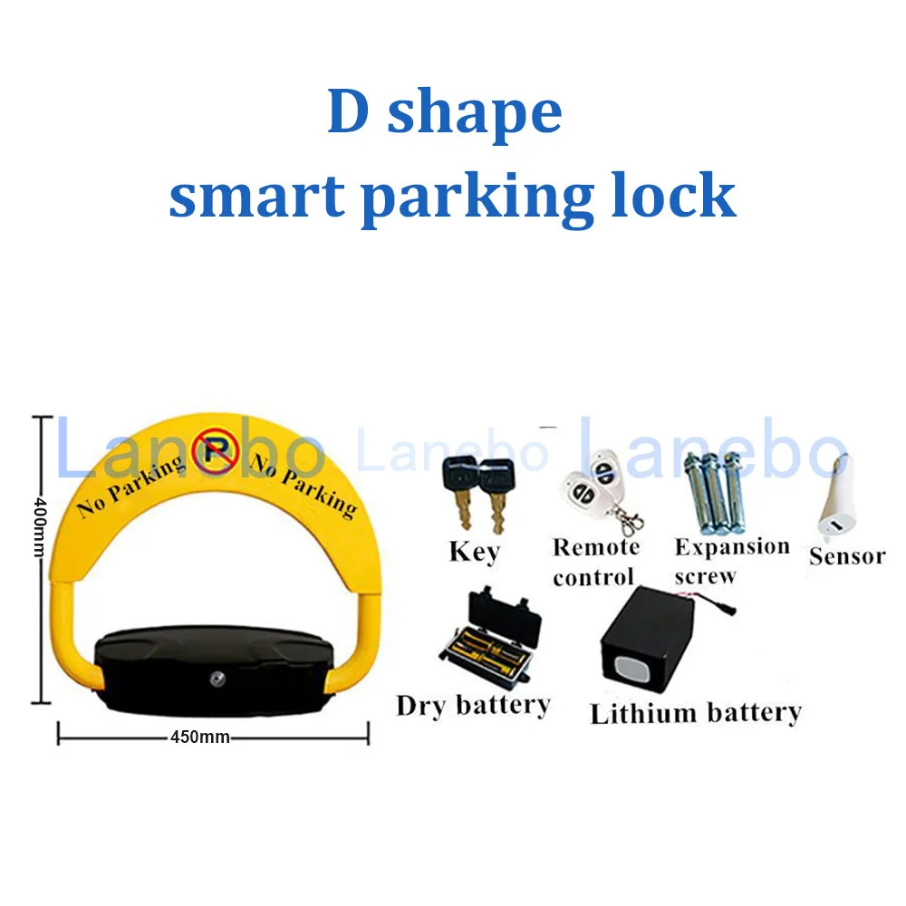 Remote control 30 meters Full protection protect tires car parking lock Automatic Remote Control Smart Parking Lock