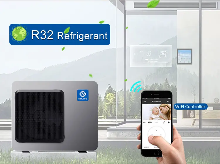 Nulite R32/R290 Monoblock 10kw 13kw 16kw Heat Pump for