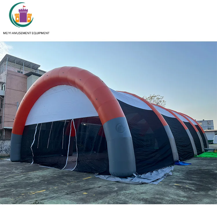 24m x 12m гигантская надувная пейнтбольная площадка надувной бункерный Арена индивидуальные размеры гигантские надувные пейнтбол палатка