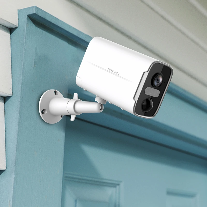 Security WiFi Camera 4G Wirefree Solar Powered Rechargeable Battery Smart Camera System 1080p Night Vision 2-Way Talk