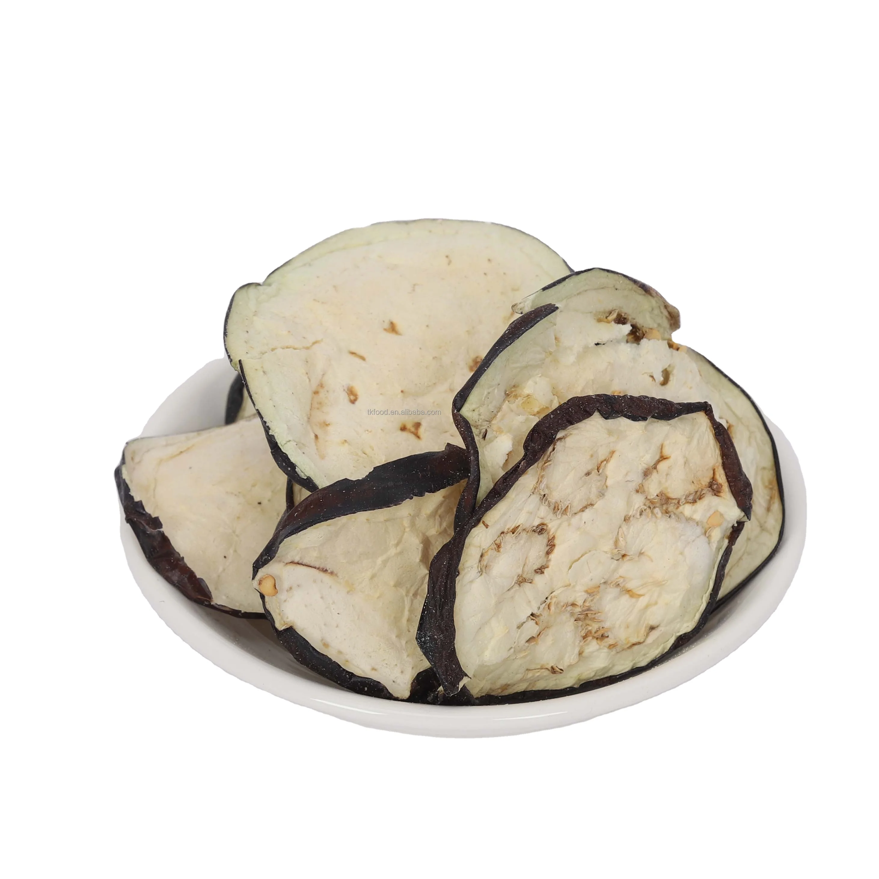 
Dehydrated AD dried eggplant flakes round flakes China Camping fast food vegetable 