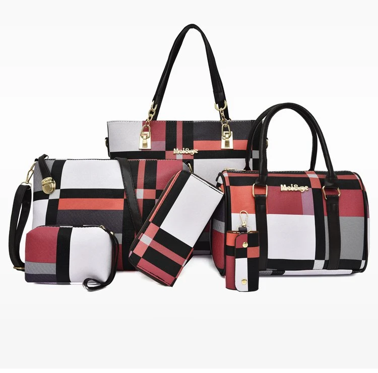 Wholesale Fashion Ladies Bag Handbags Sets 6 In 1 Handbag For Women