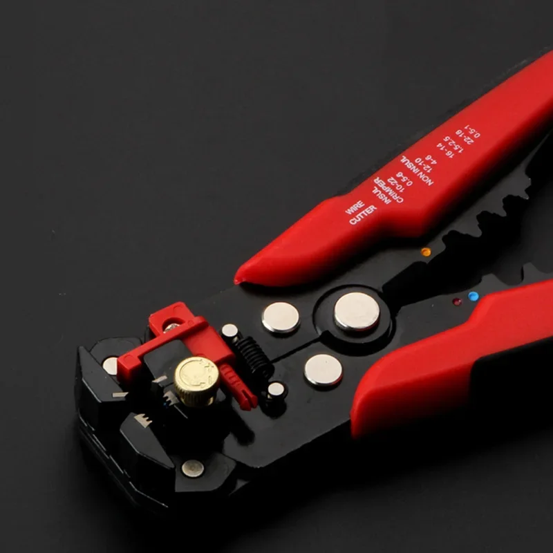 Crimper Cable Cutter Adjustable Automatic Wire Stripper Multifunctional Stripping Crimping Pliers Terminal Hand Tool