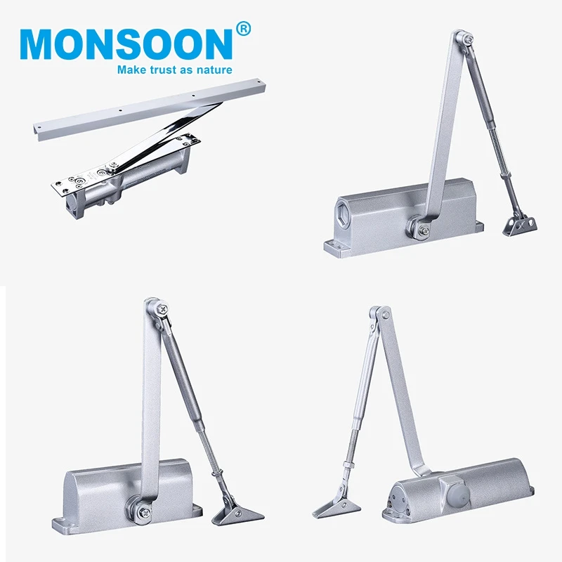 heavy duty door closer hydraulic automatic door closer security 180 degree best hold on quiet door closer