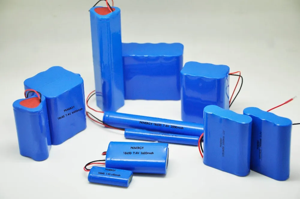 PKNERGY Supply Rechargeable ICR18650 Deep Cycle Lithium Ion Cell 2S1P 7.4v 2200mAh Li-ion Battery Pack 18650