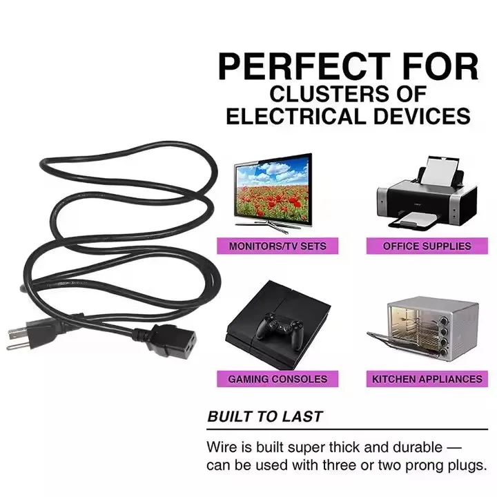 North America Plug 18awg with US c19 Connector Iec 320 Cable Cords Usa C19 ac Power Cord