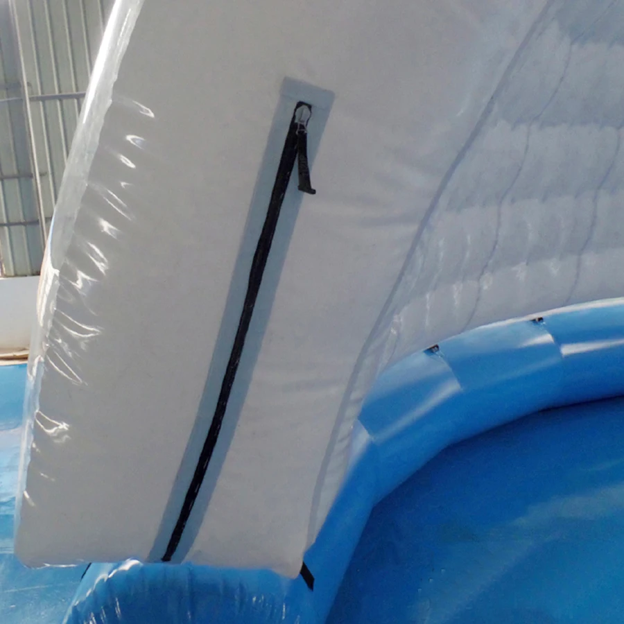 6m Air tight big dome inflatable bubble tent with LED lights placed inside via zippers with clear pvc outside for exhibition