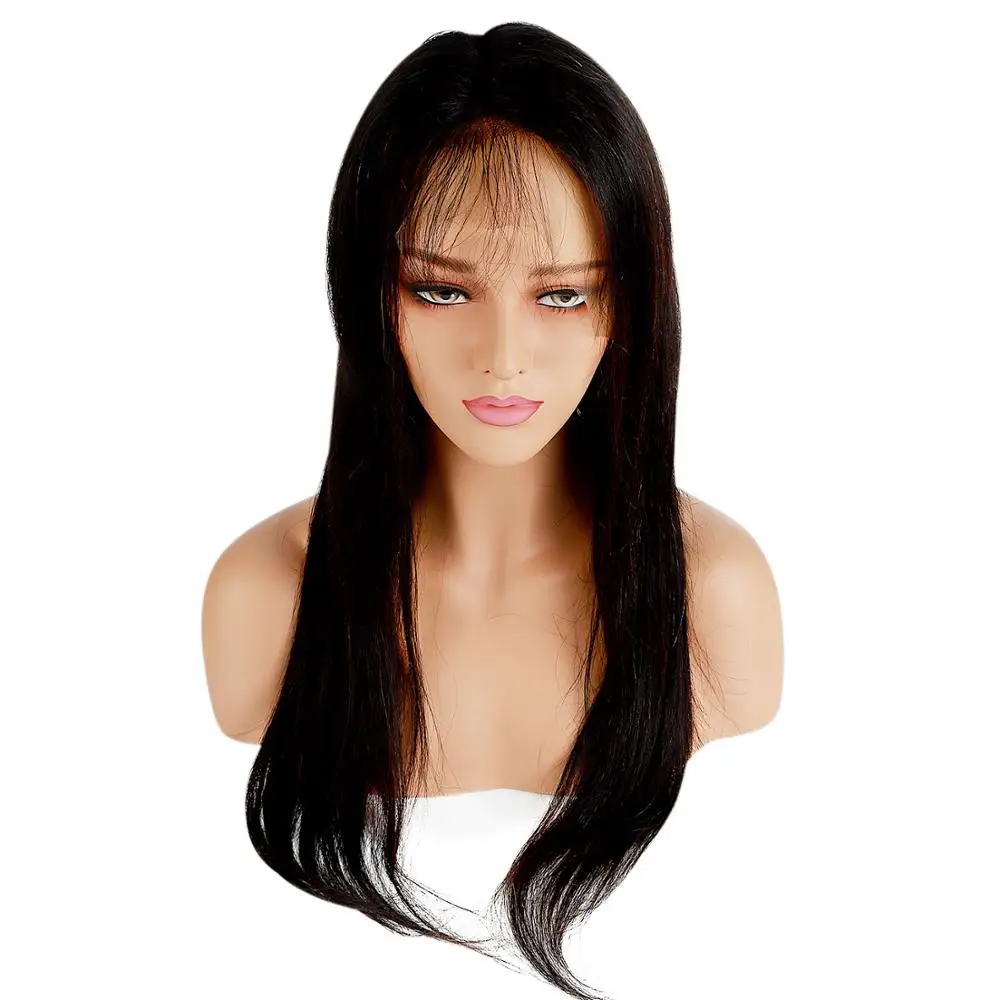 
Free Sample Neitsi Cheap Full Malaysian Wigs Human Hair For Black Women Straight 150% Density Lace Wig Adhesive Glue 18Inch 