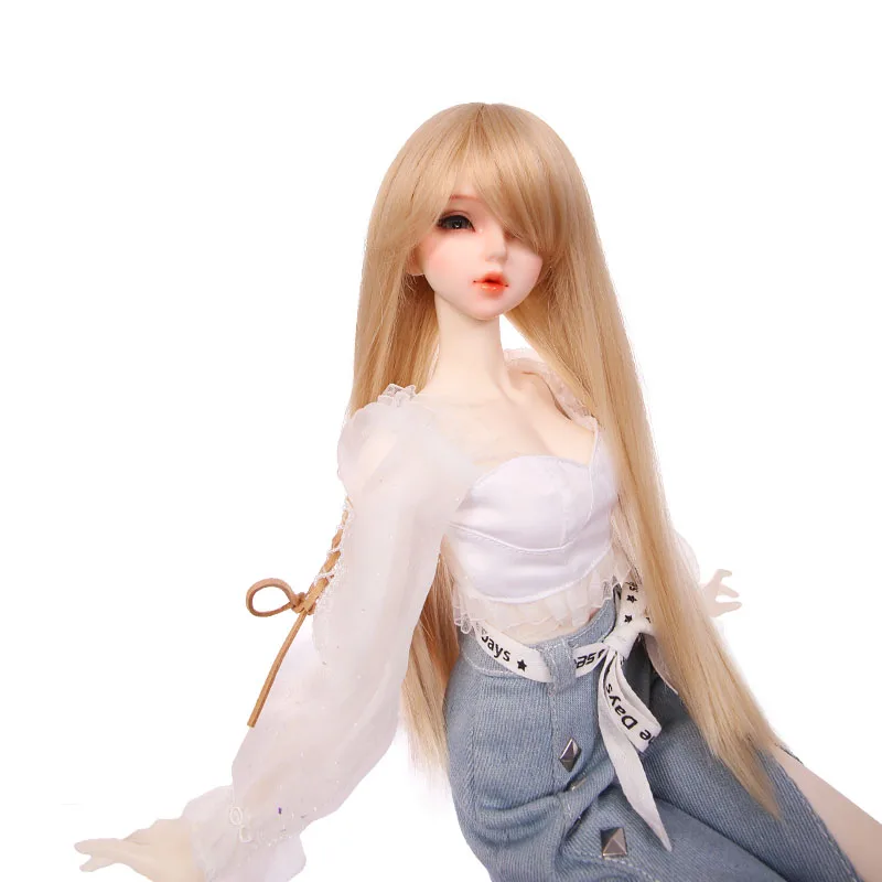 BJD doll wig 1/3 1/4  1/6  Long straight hairstyle doll blythe wig bjd for 8-9inch 22cm head circumference
