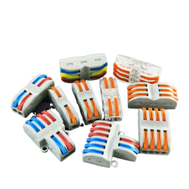 SUPLIN Factory Direct Sale 2 in 2out Light Wire Connector  quick connector  wiring clip splitter