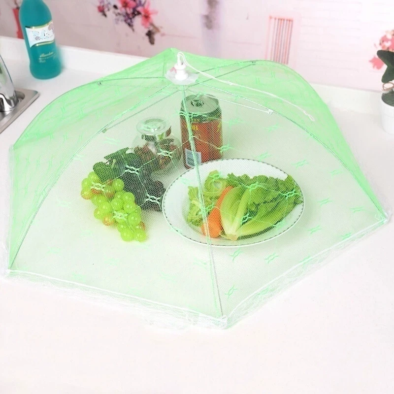Portable Umbrella Style Food Cover Anti Mosquito Meal Cover Lace Table Home Using Food Cover Kitchen Gadgets Cooking Tools