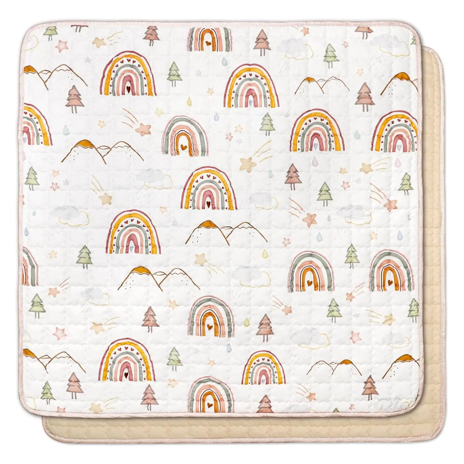 Baby Play Mat for Floor Play Mat for Home Playpen Non Slip Foldable Crawling Mat for Child Infant Toddler Kids
