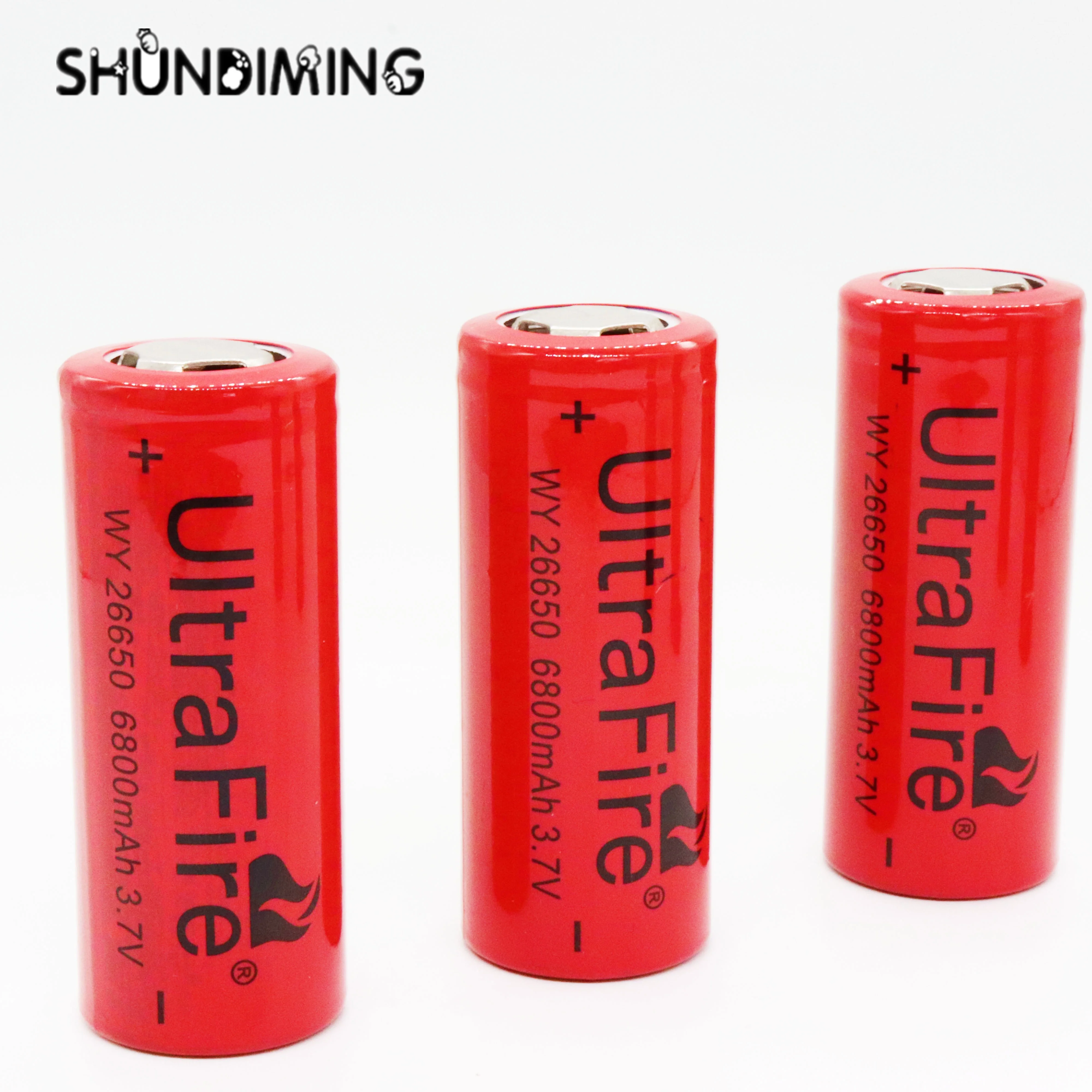 High Drain 5C 25A rechargeable battery 26650 3.7V 6800MAH Full Capacity lithium battery Ultrafire