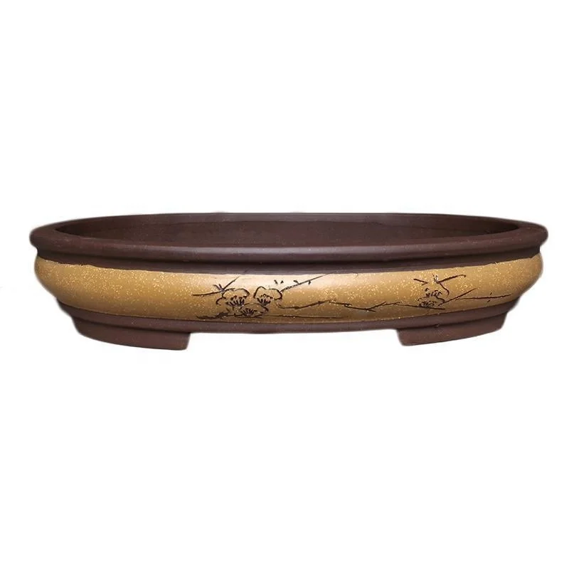 Wholesale Bonsai pot supplier For bonsai lovers Large ceramic pots oval pots for bonsai tree